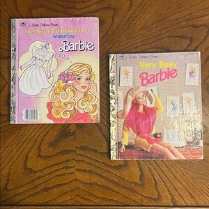Barbie kids books | set of 2 vintage Barbie Golden Books